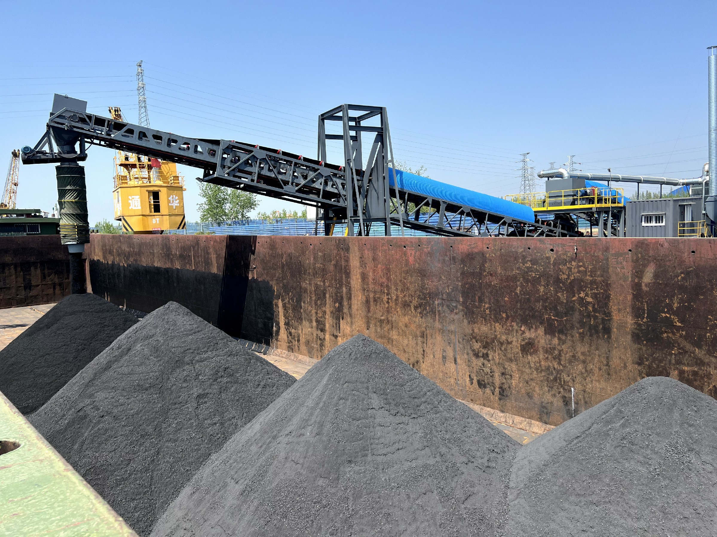 徐州裝船機項目現場